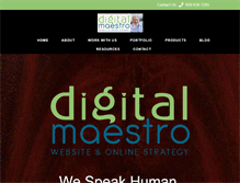 Tablet Screenshot of digitalmaestro.com